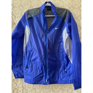 Nike‎ Golf Windbreaker Jacket Full Zip Lightweight Blue Gray Mens Sz M